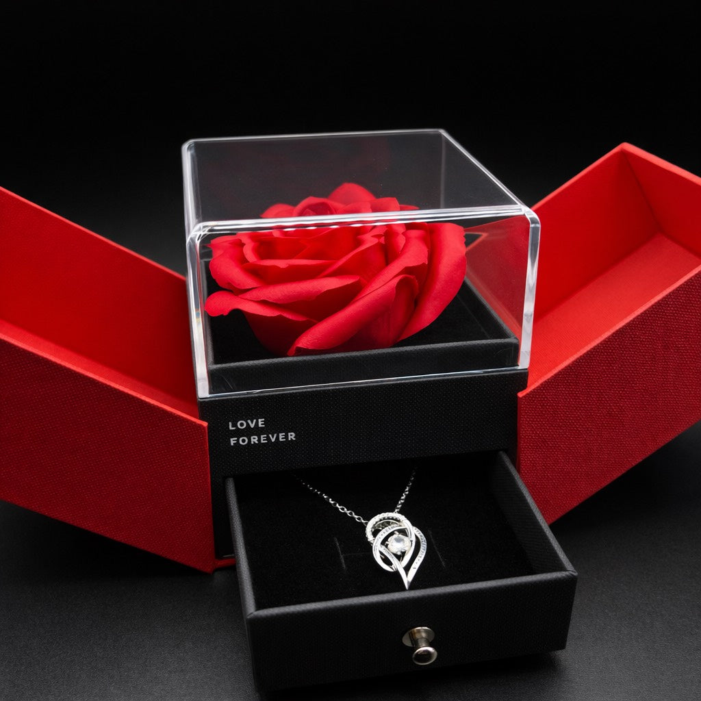 Coffret Rose & Collier